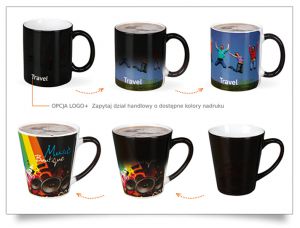 Kubek reklamowy MAGIC MUG - kubek zmieniający kolor pod wpływem ciepła