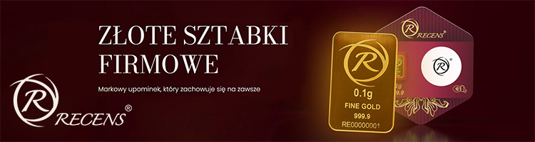 Recens złote sztabki firmowe DB 10-2025