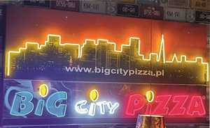 Neon Big City Pizza