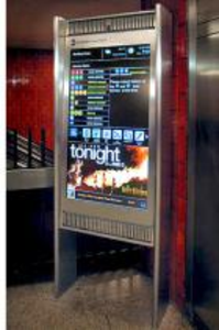 Interaktywne ekrany w nowojorskim metrze