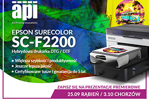 Zapraszamy na premierowe prezentacje drukarki EPSON SureColor SC-F2200
